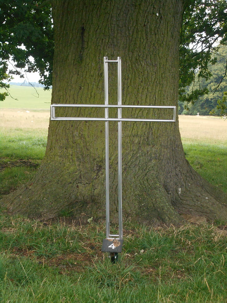 cross, tree, metal, wood, christian, sculpture, oak