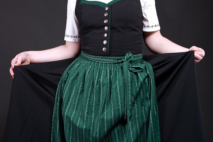 kostim, zelenoj boji, tradicija, Bavaria, Bavarski, carinske, kostimi