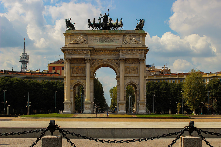 arc, Milà, arquitectura, italià, història, europeu, construcció