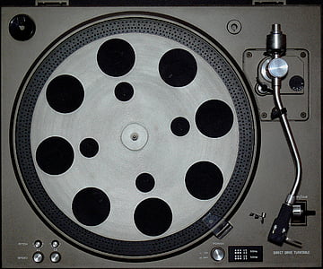 turntable, record, system, tones, tonkunst, metal, machinery