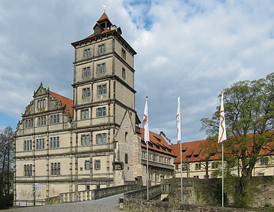 Germania, Lemgo, architettura, centro storico, costruzione, città di Hanseatic, Castello