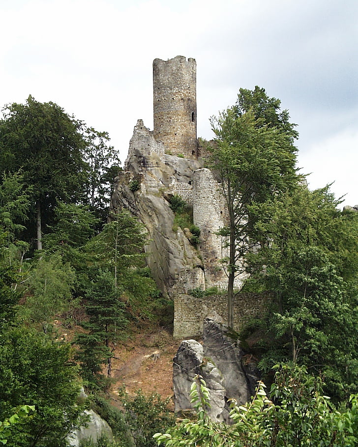 rauniot, Castle, muistomerkki, frydstejn, Tšekin tasavalta