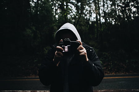 камера, DSLR, гора, мъж, на открито, лице, фотограф