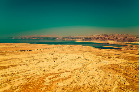 Izrael, poušť, písek, neplodná, suché, horká, vyprahlé