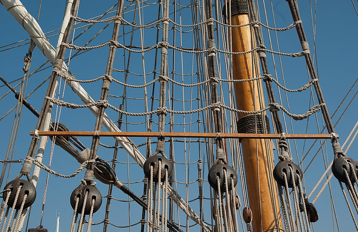 mats, rope ladders, sailboat, nautical Vessel, sailing Ship, sailing, rigging