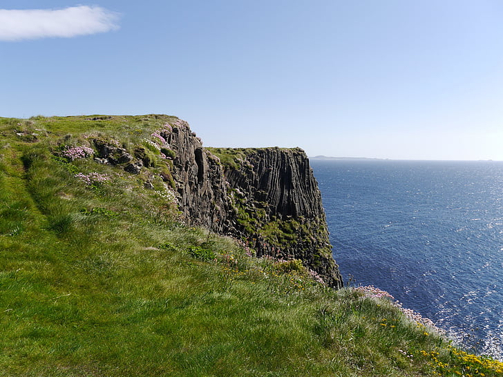 scotland, staffa, sea, island, geology, rock, landscape