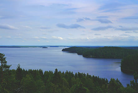 krajina, jezero, pohled, Příroda, aplikace Outlook, Panorama, vody