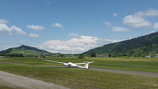 gliding, glider, glider pilot, aircraft, start, airport, winch towing