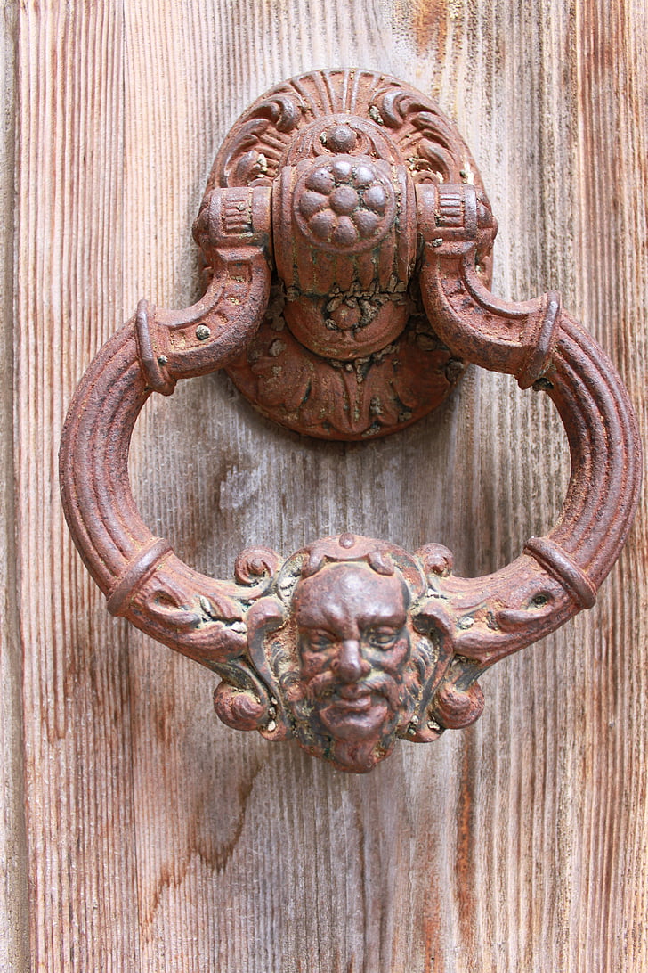 handle pintu, pintu, Kuningan, doorknocker, kunci pintu, logam, Tutup