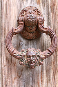 door handle, door, brass, doorknocker, door lock, metal, close
