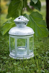 lantern, bulbs, deco, gartendeko, decoration, close, garden