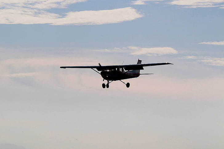 aeromobili, Cessna, luce posteriore, cielo