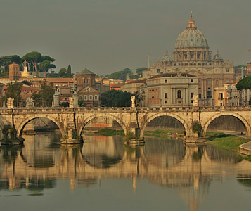 Peterskirken, adgang, uforståelige, Steder af interesse, Bridge, floden, Rom