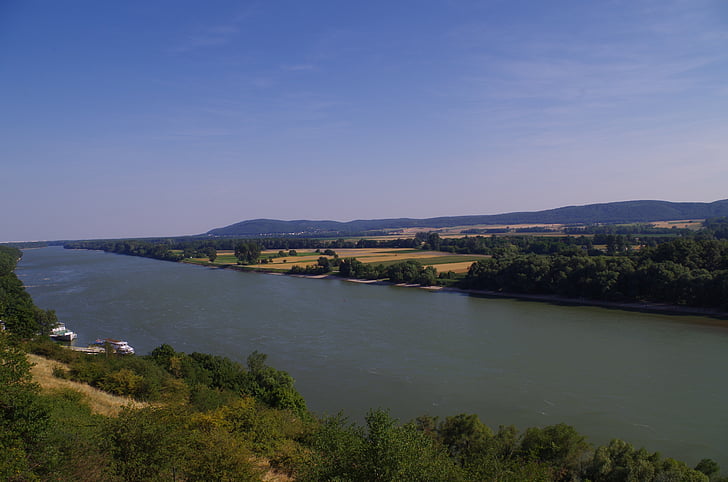 Devín, Bratislava, Slovensko, Dunaj, zobrazení, vody, rieka