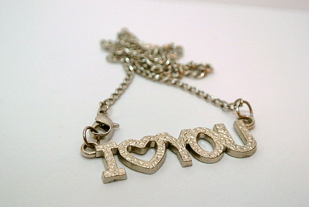 Jeg elsker dig, Kærlighed, kærlighedserklæring, kæde, romantisk, hjerte, Valentinsdag