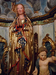 Maria, oskuld, Madonna, kristendomen, staty, heliga, tro