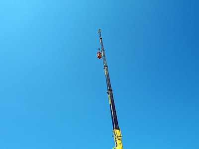 crane, view, height, outlook, high, vision, sky