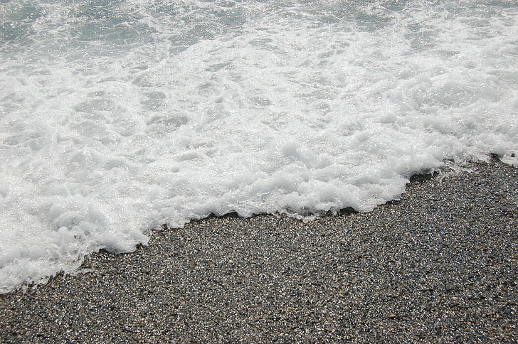 laut, batu, surfing, gelombang, Pantai, air