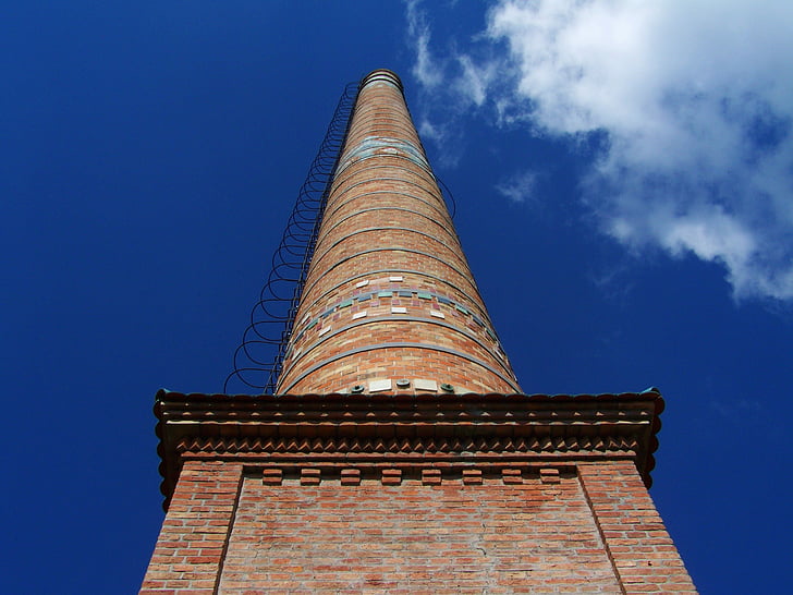 chimney, blue sky, zsolnay pecs