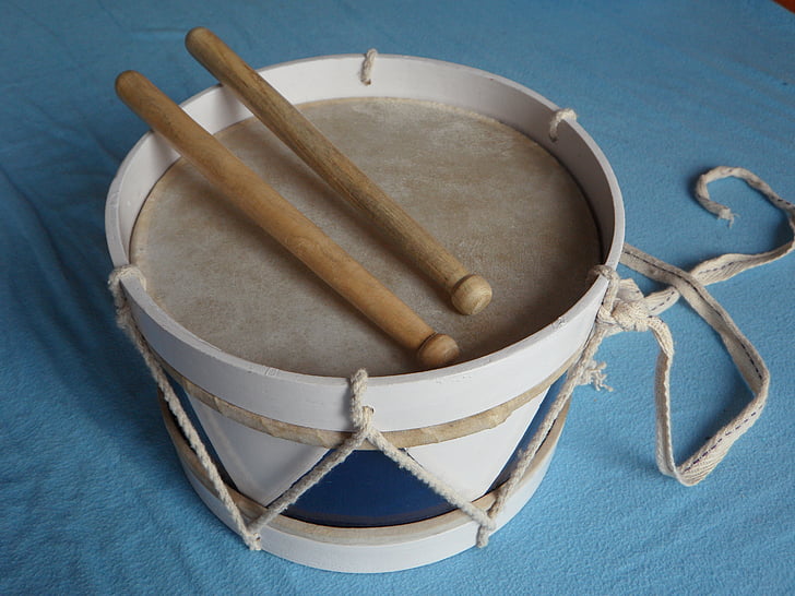 drum, wooden drum, instrument, children, toys, schlegel, child