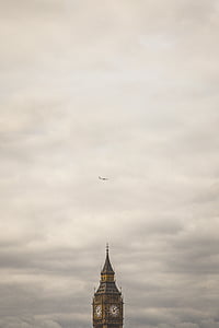 klocka, Storbritannien, London, tid, tornet, berömda place, arkitektur