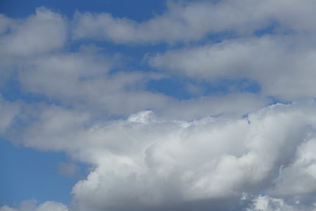 cel, núvols, blau, estat d'ànim, forma núvols, Nuvolositat, ambient