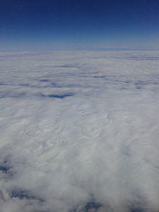 nebo, oblaci, avion, dan