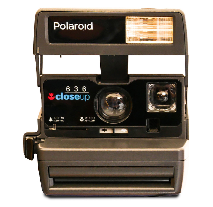 Fotografi, Foto, Polaroid, kameran, bilder, isolerade, Instant