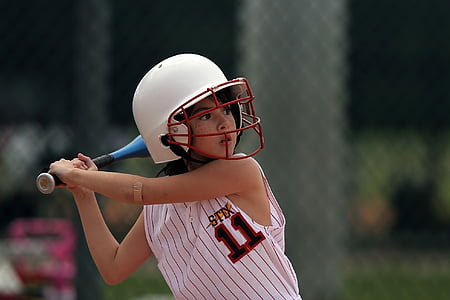 softball, batter, player, girl, female, action, sport