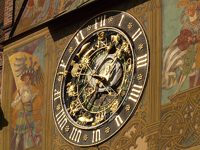 horloge astronomique, horloge, temps, moment de la, Date, Journée, mois