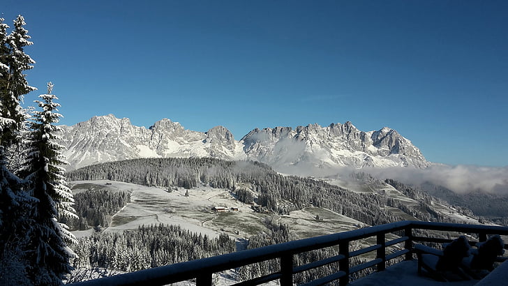 Kitzbühel, wilderkaiser, montanha, Alpina, montanhas, montanhas de Kaiser, Cimeira