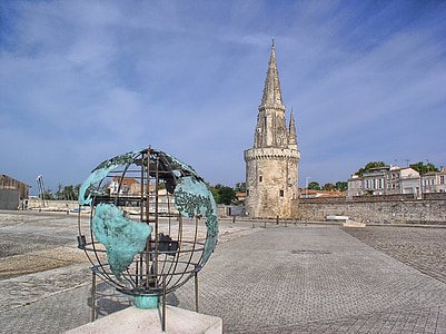 the rochelle, sculpture, globe, architecture, church, famous Place, europe