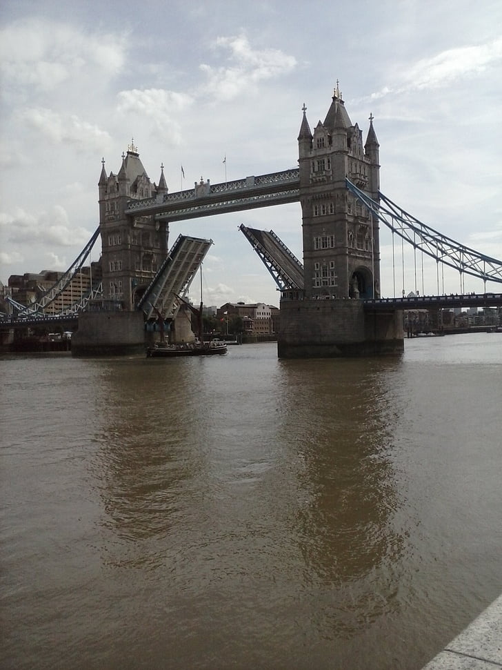 Zabytki Londynu, Tower bridge, punkt orientacyjny, Wielka Brytania, historyczne, Thames