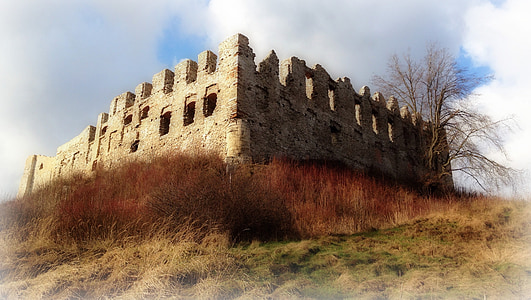 Rabsztyn, Castillo, las ruinas de la, otoño, Monumento