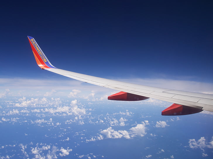 aereo, cielo, nuvole, aeroplano, Viaggi, volo, viaggio