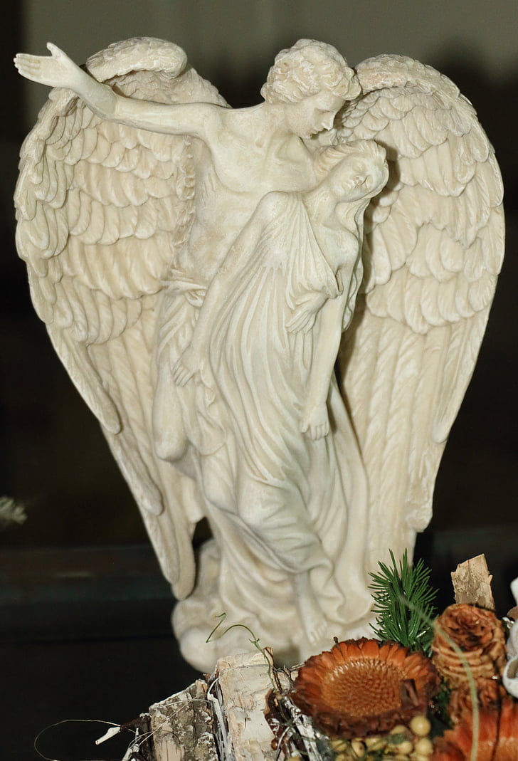 Angel, mysterium, skulptur, dekoration