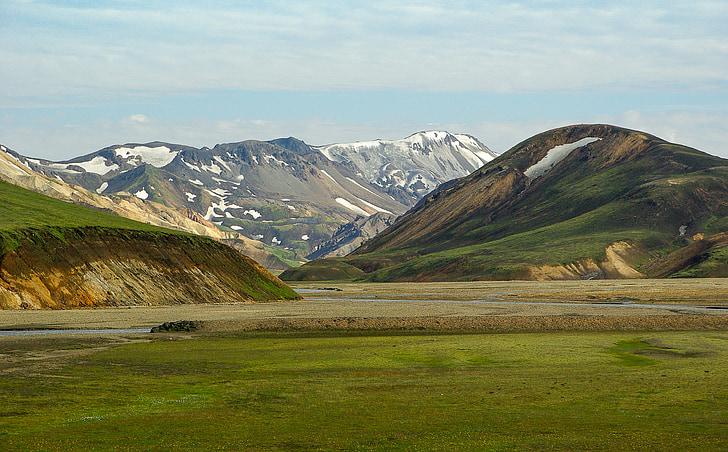 Islandija, landmanalaugar, ugnikalniai, kraštovaizdžio