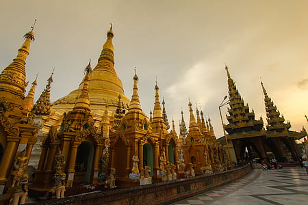 Mjanmarsko, Yangon, shwedagon pagoda, shwedagon, Yangon, Mjanmarsko