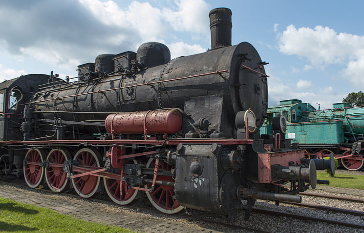lokomotiva, vlak, prijevoz, Željeznički