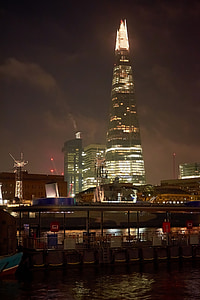 delt, London, steder av interesse, England, skyskraper, glassvindu, havn promenaden
