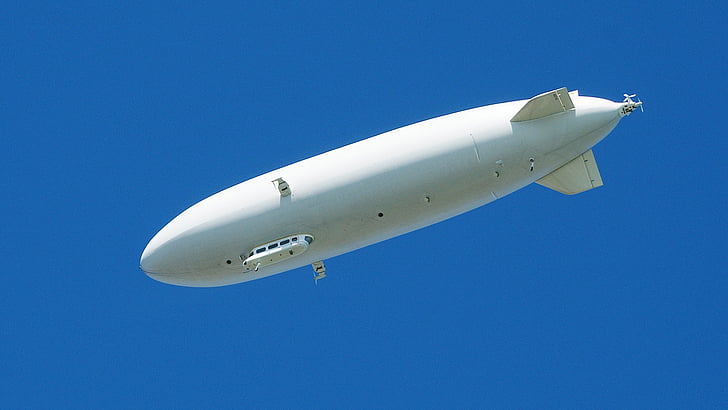 zeppelin, airship, white, sky, drive, fly, friedrichshafen
