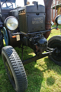 Traktor Lanz bulldog, Oldtimer, tahač, zemědělství, zemědělský traktor, traktory, farma