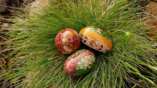 Пасха, счастливой Пасхи, Пасхальные яйца, Деку, красочные, красочные яйца, красочные яйца