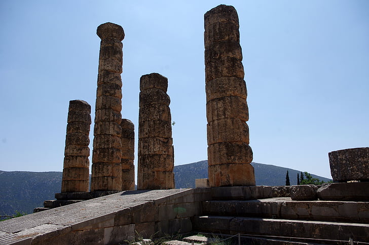 Delphi, Grécko, vykopávky