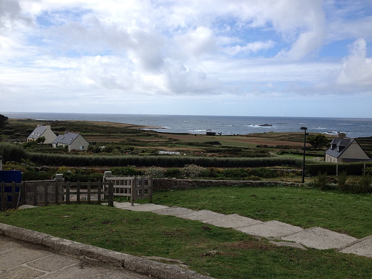 Brittany, otok batz, hiša, morje, ob morju, vasi, mesto