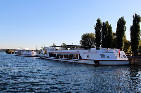 航运, 机动船, untersee-莱茵河, 端口, 克罗伊茨林根, 康斯坦茨湖, 瑞士
