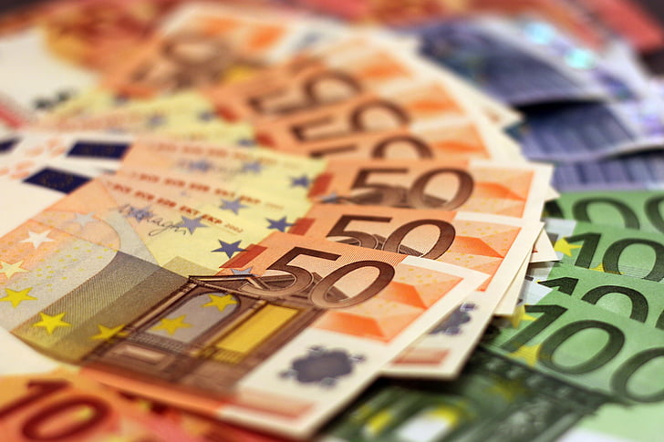 money, bank note, euro, banknote, paper money, bill, many