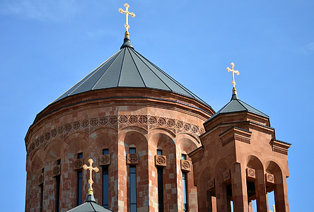örmény, ortodox, templom, vallás, kereszténység, építészet, régi
