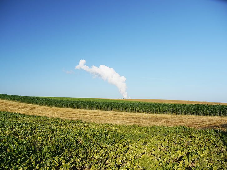 smoke, flag, nature, vs, technology, fields, agriculture