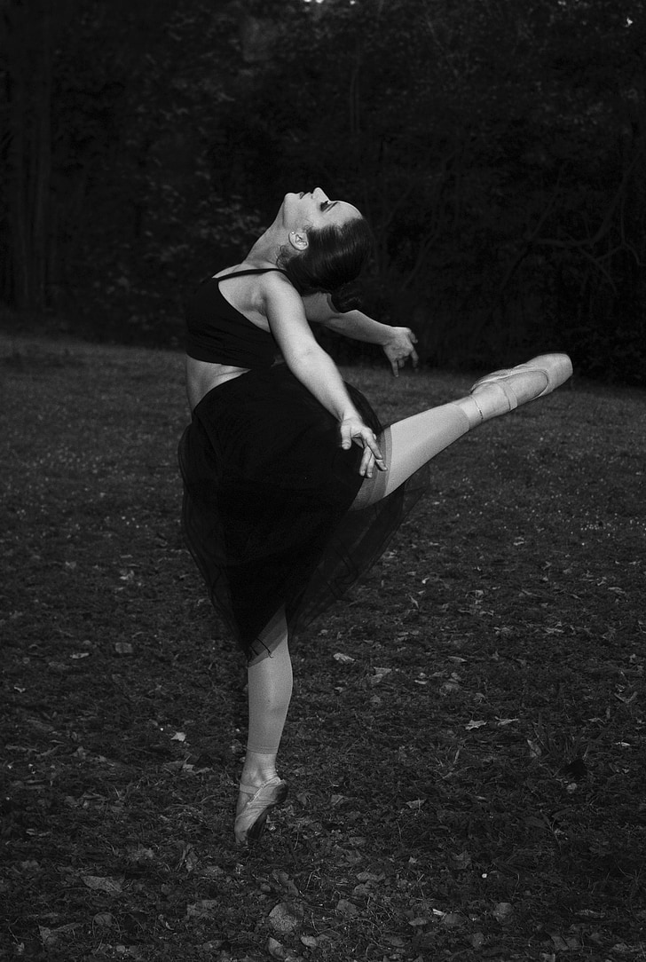 balerina, femeie, dansatoare de balet, pantofi Pointe, arta, dans, în aer liber
